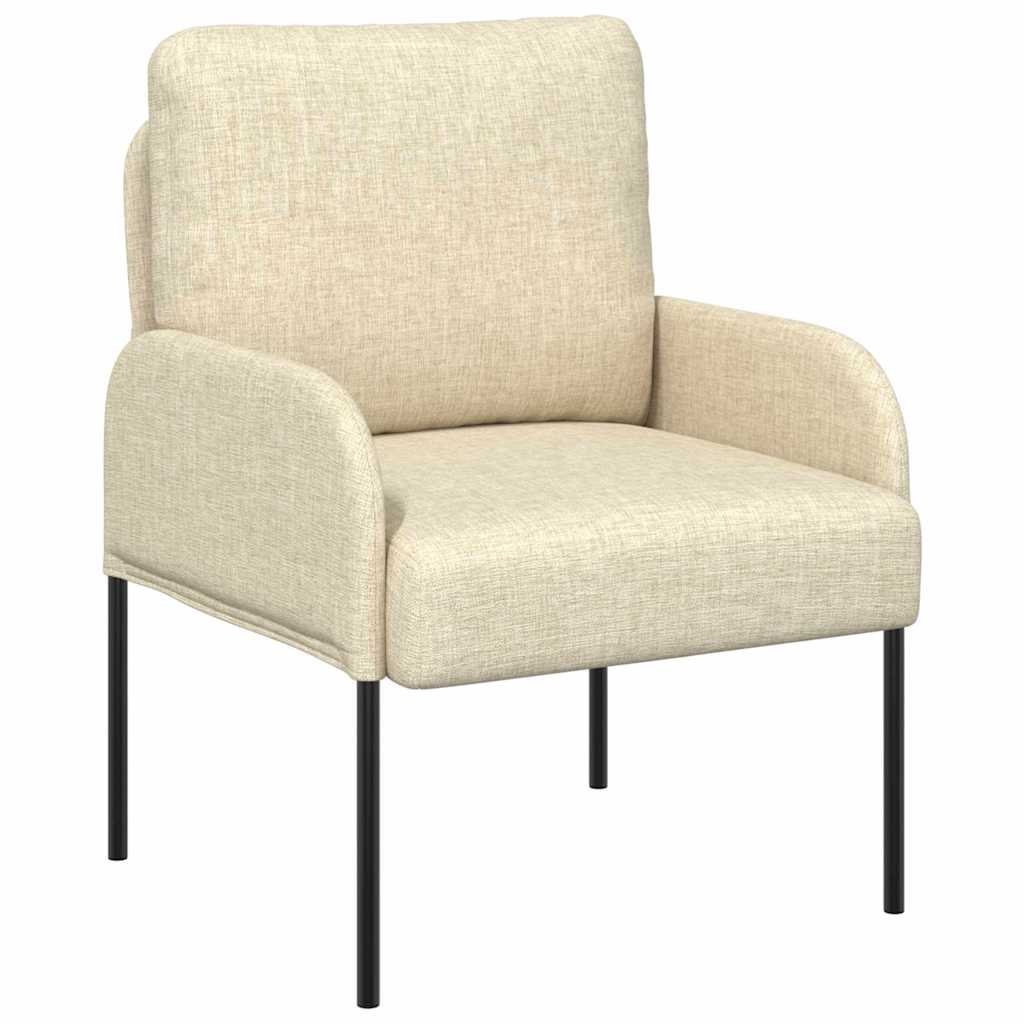 vidaXL Sofas mit Kissen 55cm Creme Sperrholz