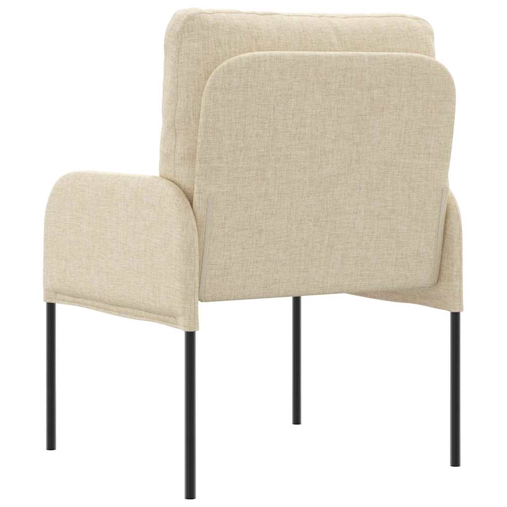 vidaXL Sofas mit Kissen 55cm Creme Sperrholz