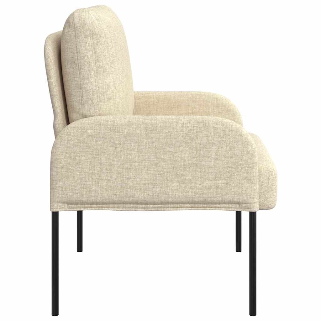 vidaXL Sofas mit Kissen 55cm Creme Sperrholz