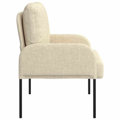 vidaXL Sofas mit Kissen 55cm Creme Sperrholz