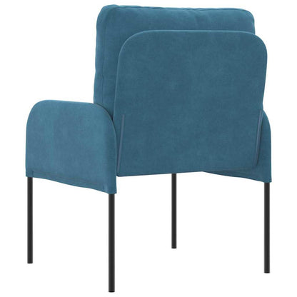 vidaXL Sofas mit Kissen 55cm Blau Sperrholz
