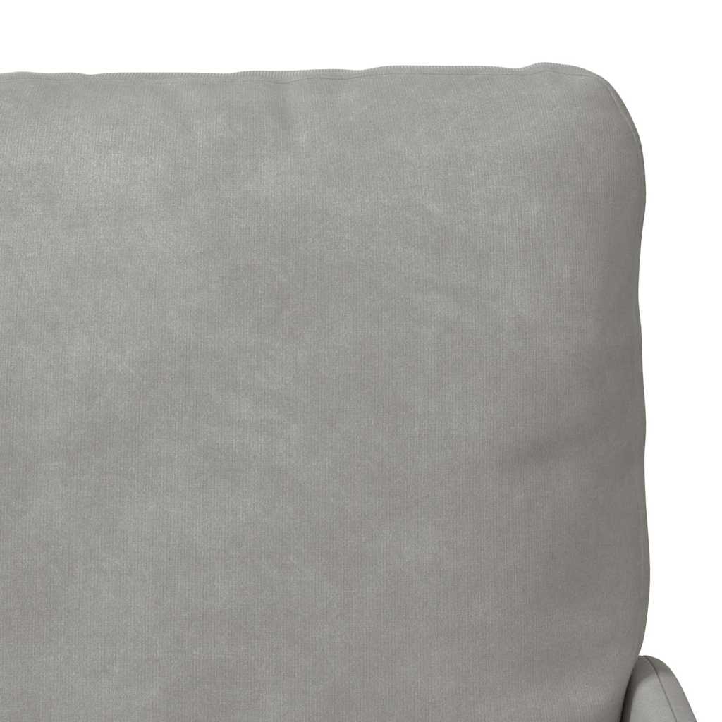 vidaXL Sofas mit Kissen 55cm Hellgrau Sperrholz