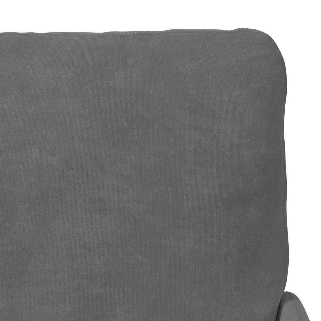 vidaXL Sofas mit Kissen 55cm Dunkelgrau Sperrholz