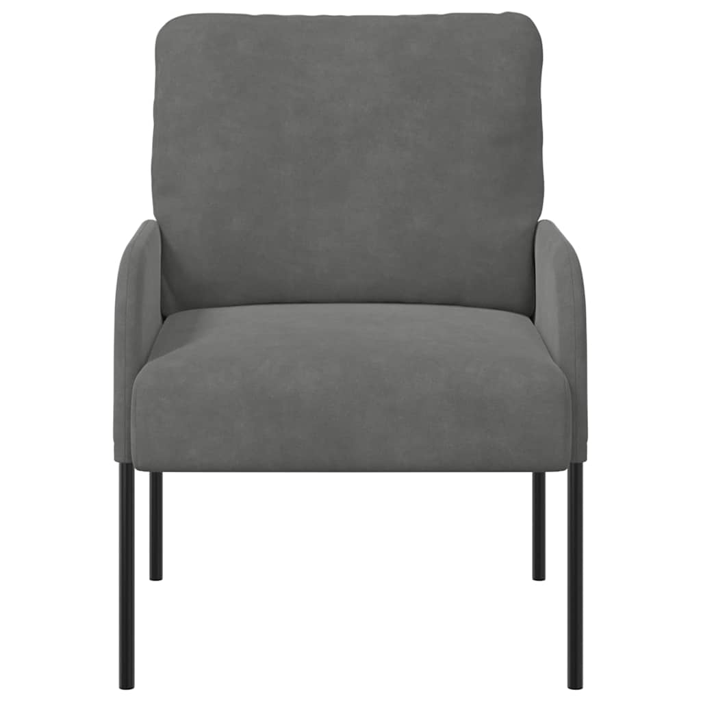 vidaXL Sofas mit Kissen 55cm Dunkelgrau Sperrholz