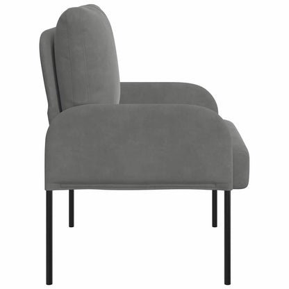 vidaXL Sofas mit Kissen 55cm Dunkelgrau Sperrholz