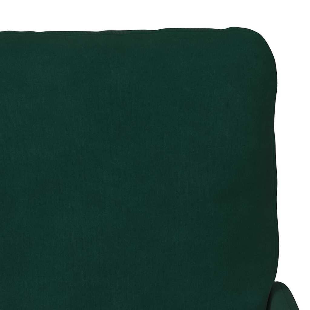 vidaXL Sofas mit Kissen 55cm Dunkelgrün Sperrholz
