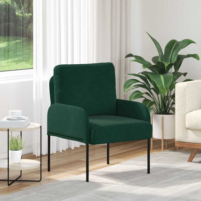 vidaXL Sofas mit Kissen 55cm Dunkelgrün Sperrholz