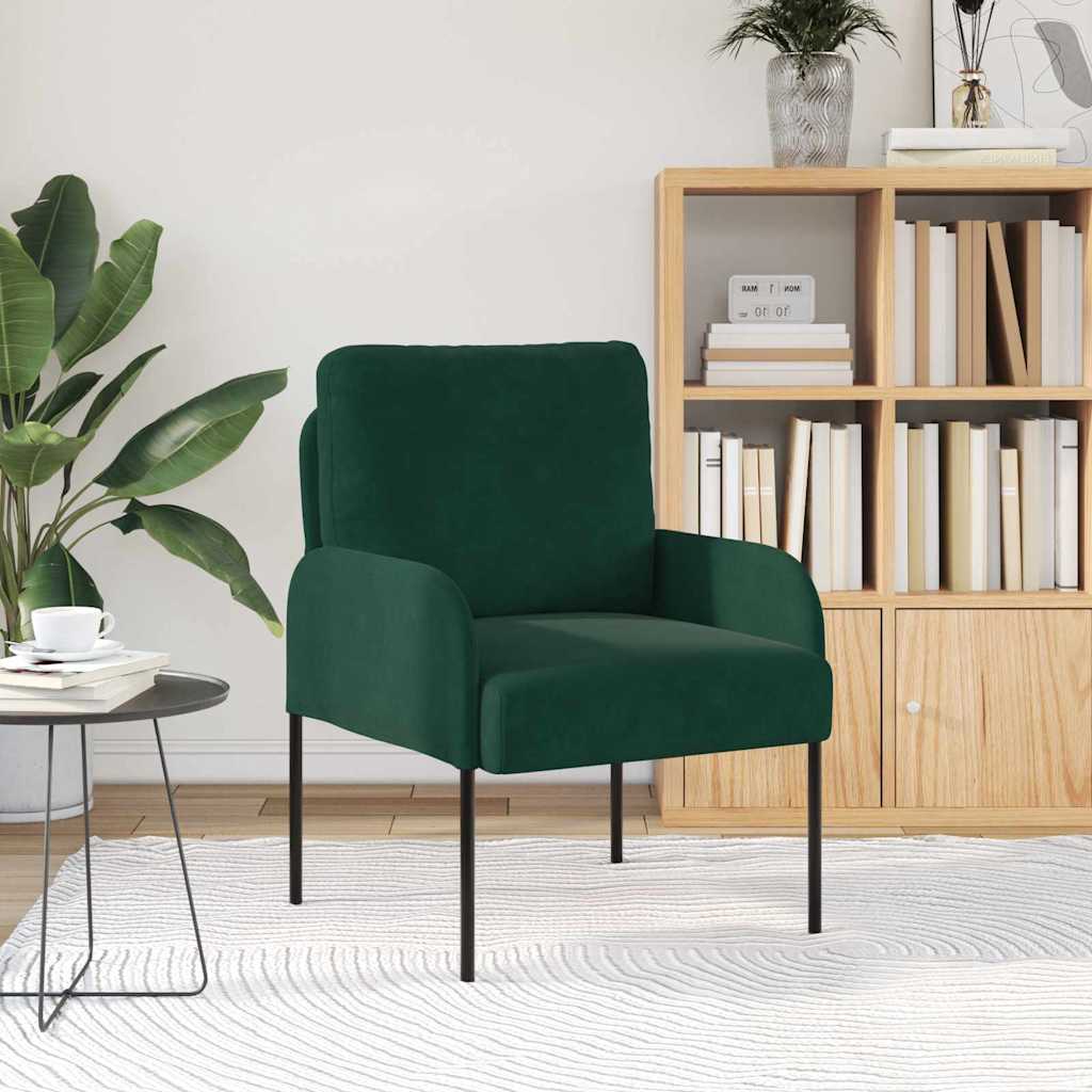 vidaXL Sofas mit Kissen 55cm Dunkelgrün Sperrholz