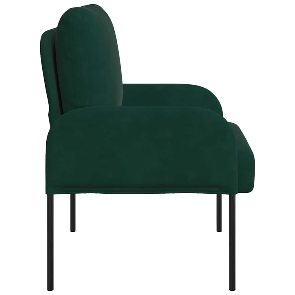 vidaXL Sofas mit Kissen 55cm Dunkelgrün Sperrholz