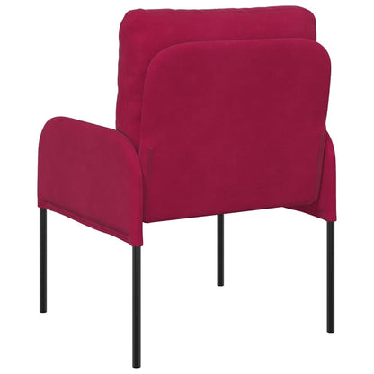 vidaXL Sofas mit Kissen 55cm Weinrot Sperrholz