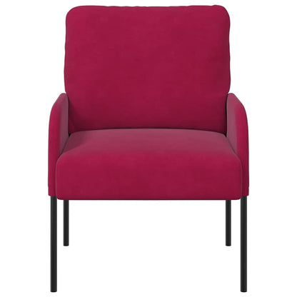 vidaXL Sofas mit Kissen 55cm Weinrot Sperrholz
