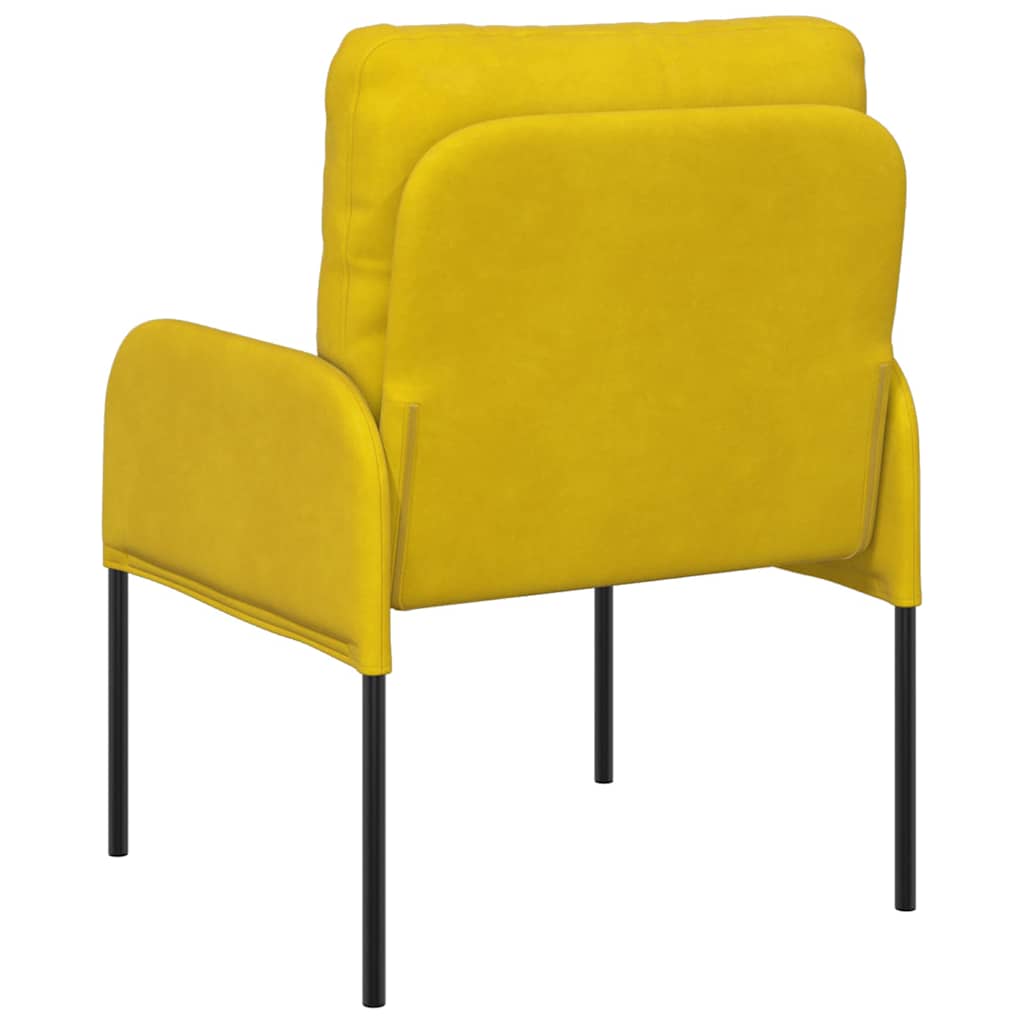 vidaXL Sofas mit Kissen 55cm Gelb Sperrholz