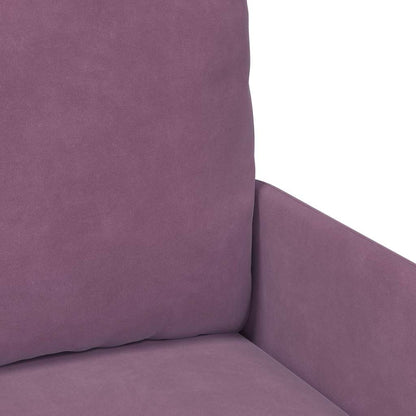 vidaXL Sofas mit Kissen 55cm Lila Sperrholz