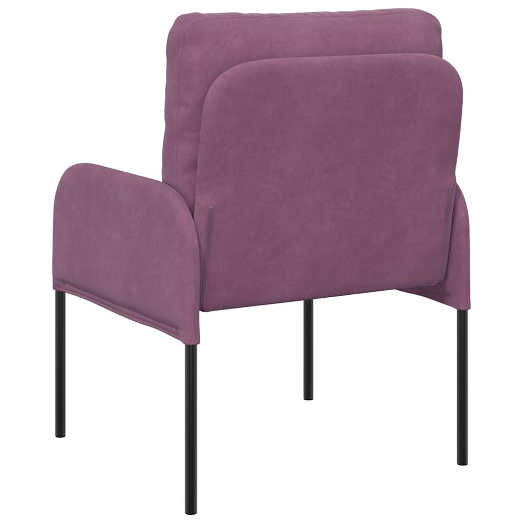 vidaXL Sofas mit Kissen 55cm Lila Sperrholz