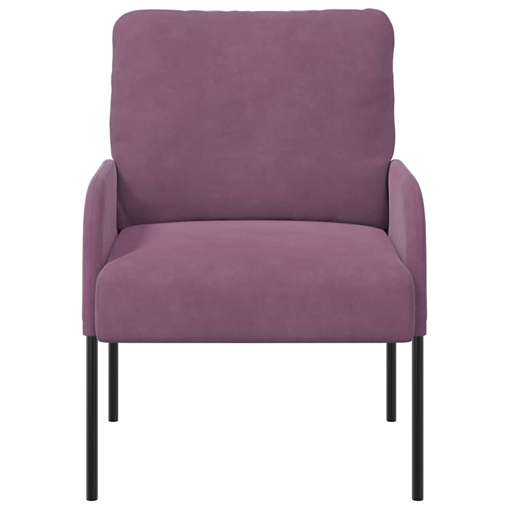 vidaXL Sofas mit Kissen 55cm Lila Sperrholz