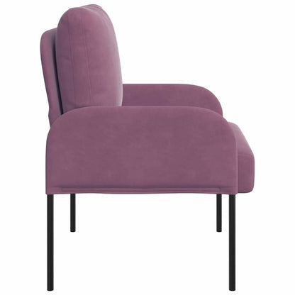 vidaXL Sofas mit Kissen 55cm Lila Sperrholz