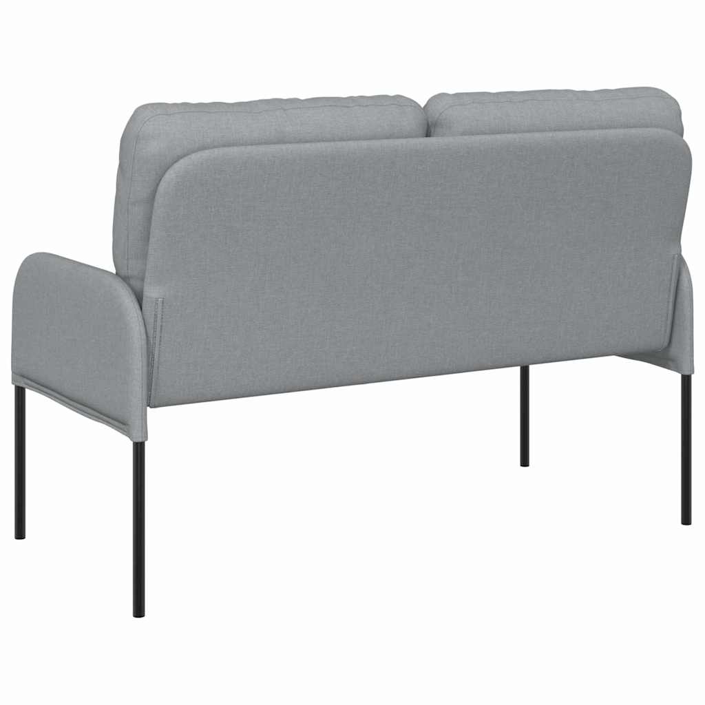 vidaXL Sofas mit Kissen 110cm Hellgrau Sperrholz
