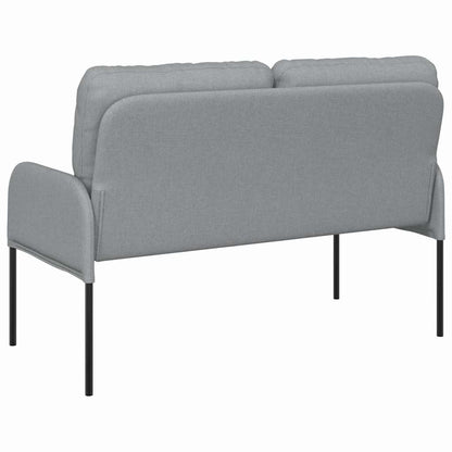 vidaXL Sofas mit Kissen 110cm Hellgrau Sperrholz