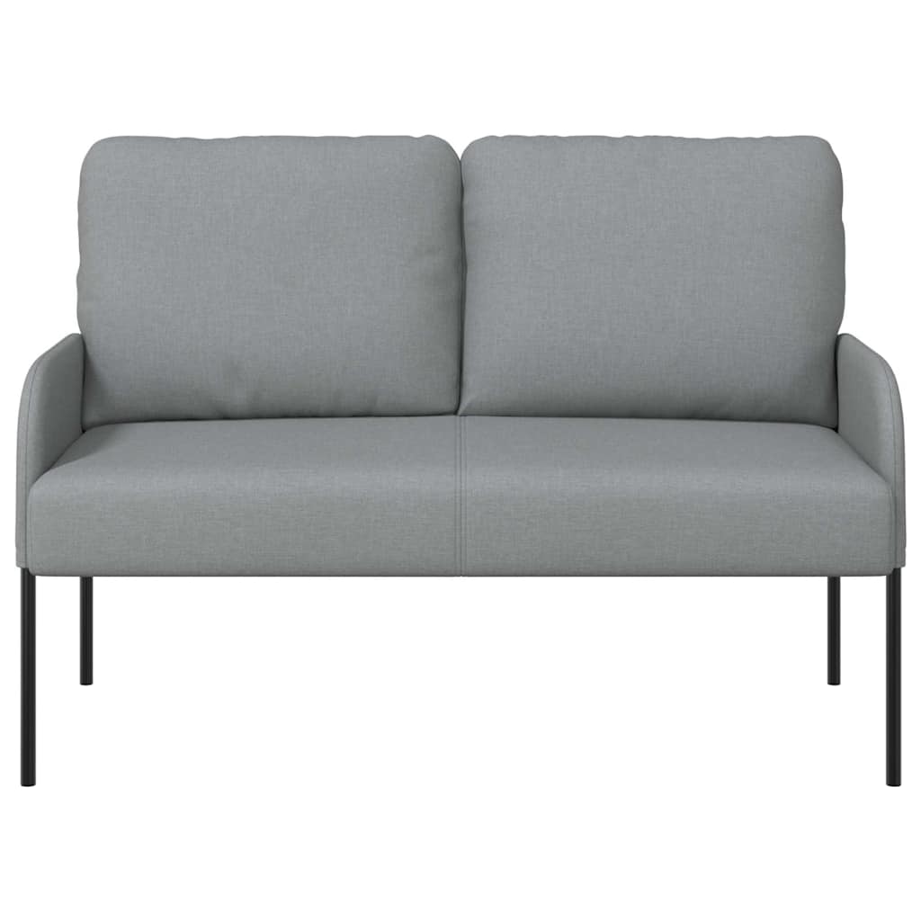 vidaXL Sofas mit Kissen 110cm Hellgrau Sperrholz