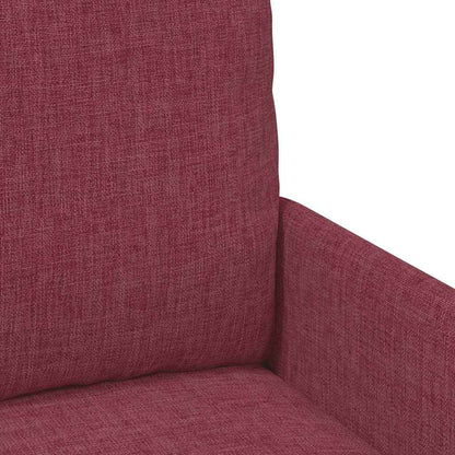 vidaXL Sofas mit Kissen 110cm Weinrot Sperrholz