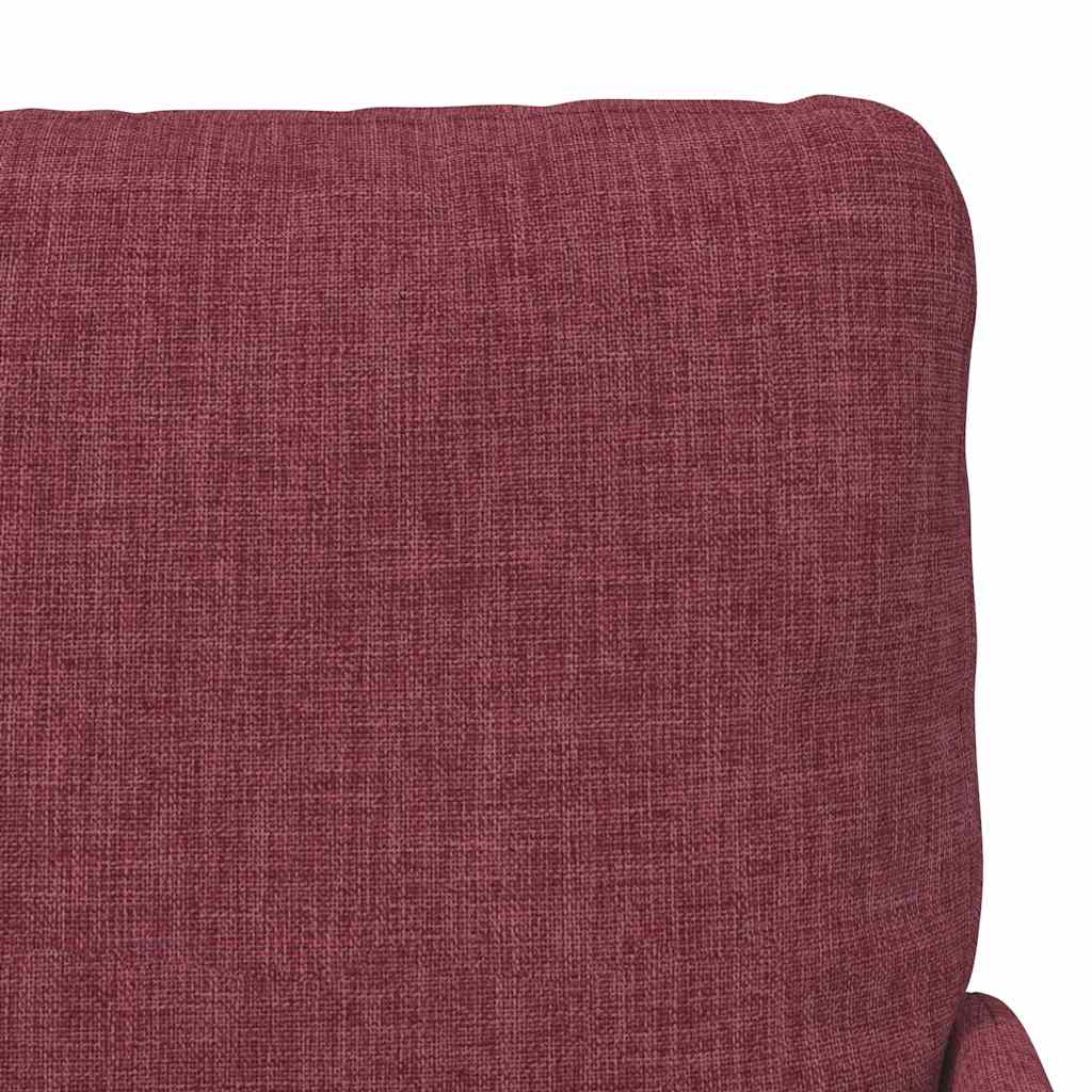 vidaXL Sofas mit Kissen 110cm Weinrot Sperrholz