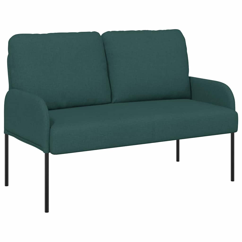 vidaXL Sofas mit Kissen 110cm Dunkelgrün Sperrholz