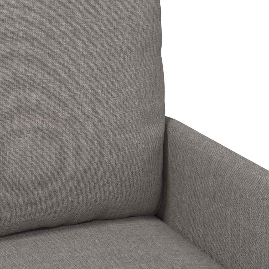 vidaXL Sofas mit Kissen 110cm Taupe Sperrholz