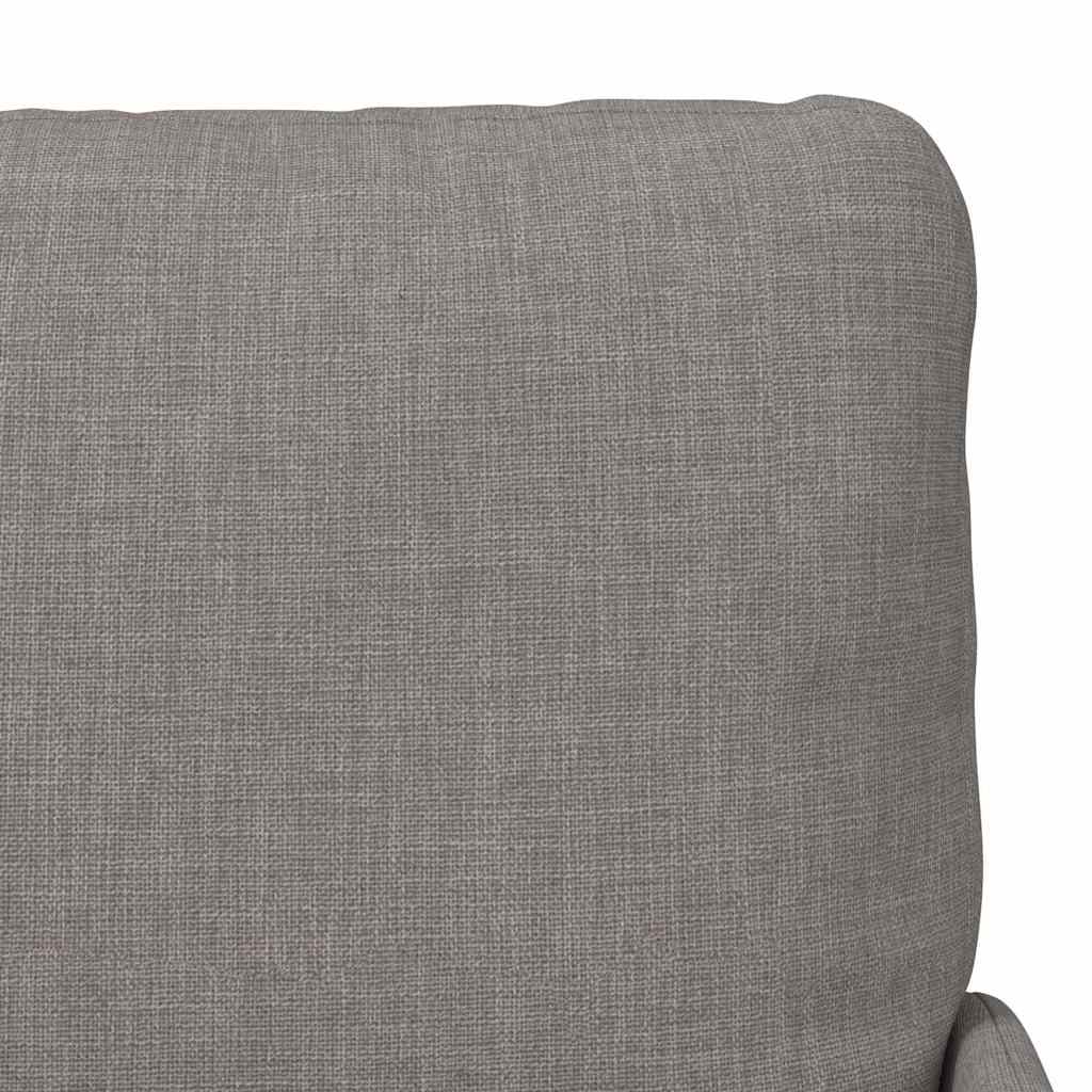 vidaXL Sofas mit Kissen 110cm Taupe Sperrholz