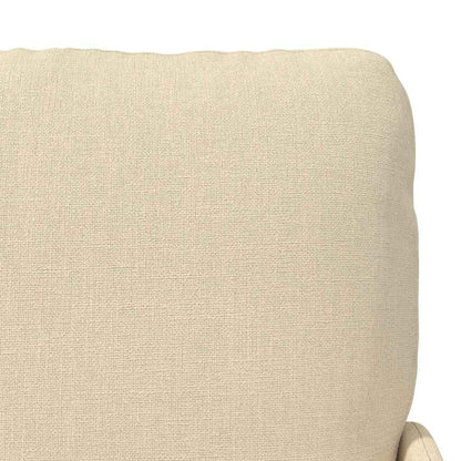vidaXL Sofas mit Kissen 110cm Creme Sperrholz