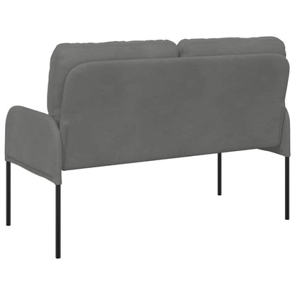 vidaXL Sofas mit Kissen 110cm Dunkelgrau Sperrholz
