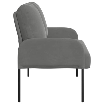vidaXL Sofas mit Kissen 110cm Dunkelgrau Sperrholz
