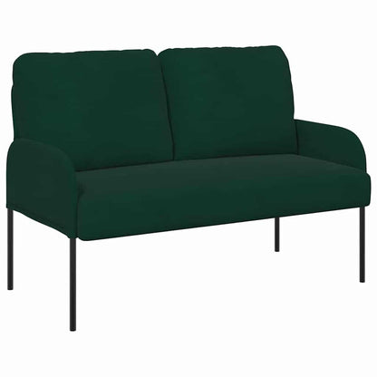vidaXL Sofas mit Kissen 110cm Dunkelgrün Sperrholz