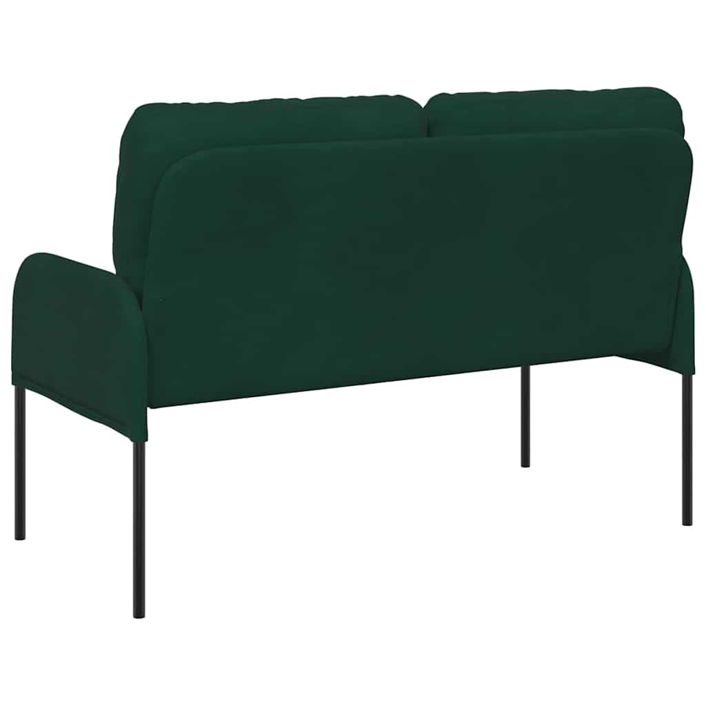 vidaXL Sofas mit Kissen 110cm Dunkelgrün Sperrholz