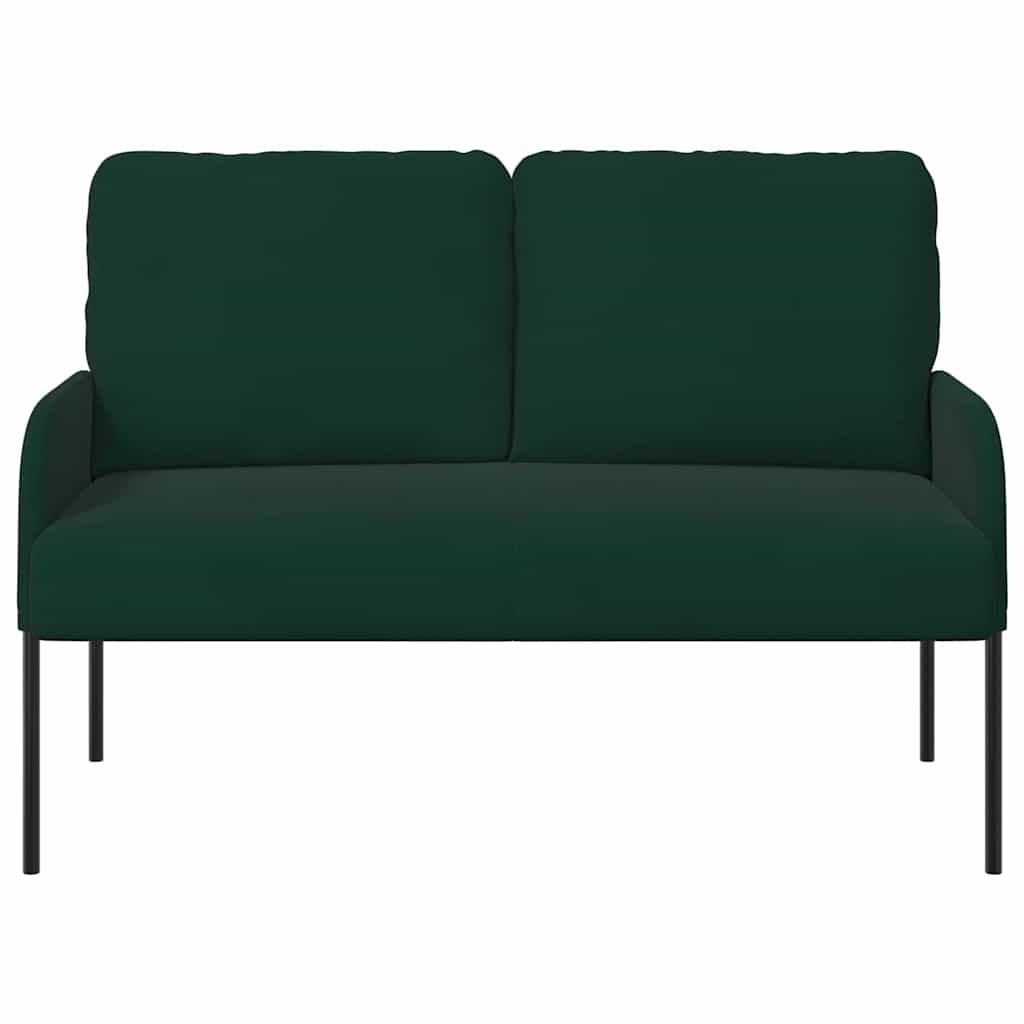 vidaXL Sofas mit Kissen 110cm Dunkelgrün Sperrholz