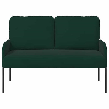 vidaXL Sofas mit Kissen 110cm Dunkelgrün Sperrholz