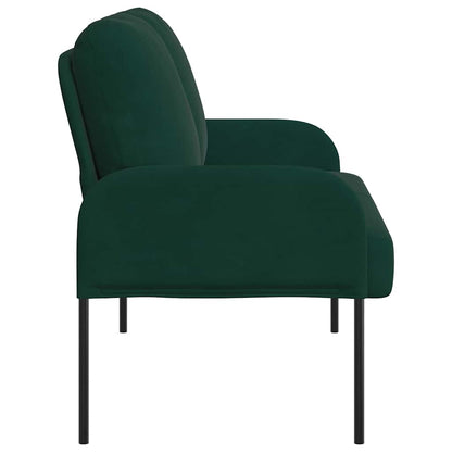 vidaXL Sofas mit Kissen 110cm Dunkelgrün Sperrholz