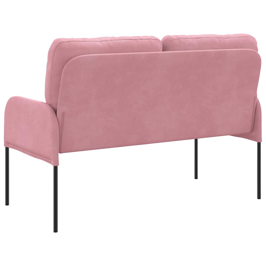 vidaXL Sofas mit Kissen 110cm Rosa Sperrholz
