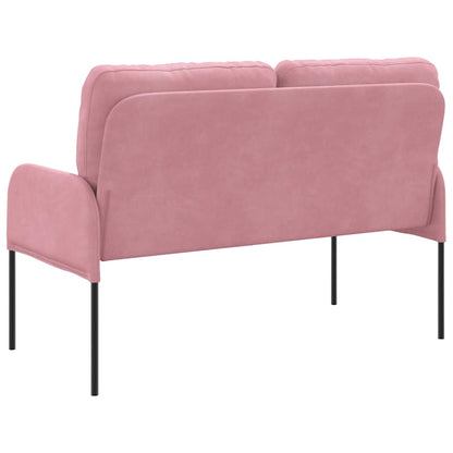 vidaXL Sofas mit Kissen 110cm Rosa Sperrholz
