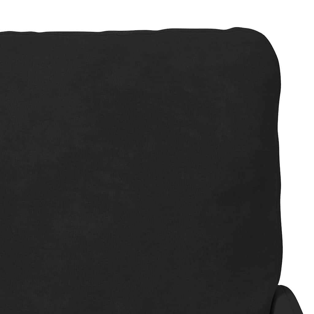 vidaXL Sofas mit Kissen 110cm Schwarz Sperrholz
