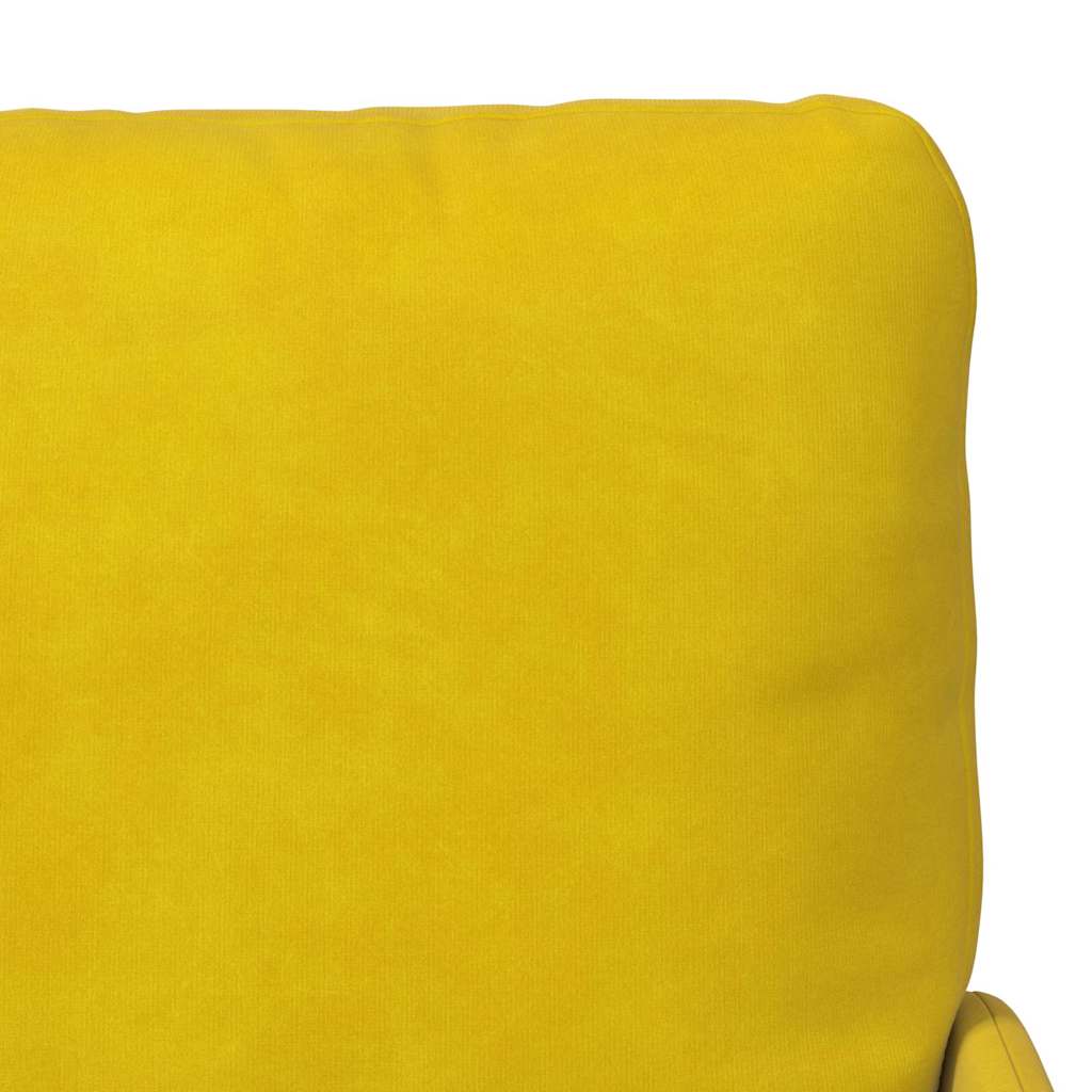 vidaXL Sofas mit Kissen 110cm Gelb Sperrholz