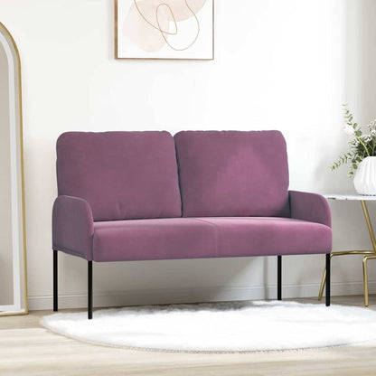 vidaXL Sofas mit Kissen 110cm Lila Sperrholz