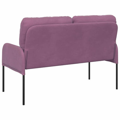 vidaXL Sofas mit Kissen 110cm Lila Sperrholz