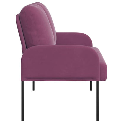 vidaXL Sofas mit Kissen 110cm Lila Sperrholz