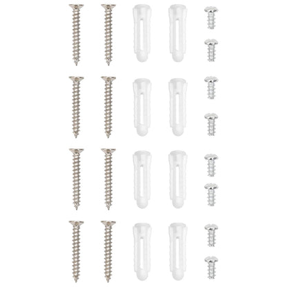 Duschkopfset Schwarz 47 x 20 x 95 cm Edelstahl