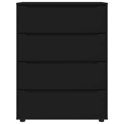 vidaXL Stauraumschränke 2 pcs Schwarz 80 x 48 x 105 cm Holzwerkstoff