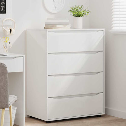 vidaXL Stauraumschränke 2 pcs Hochglanz Weiß 80 x 48 x 105 cm
