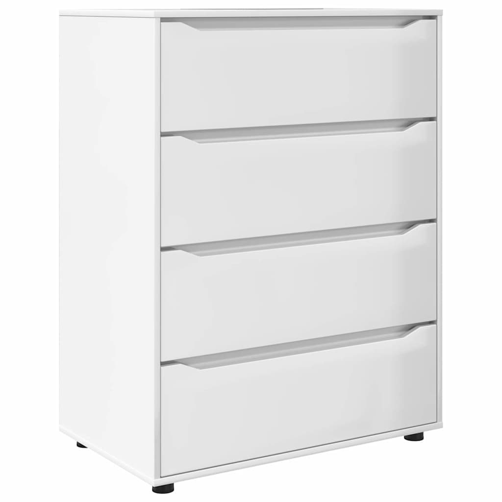 vidaXL Stauraumschränke 2 pcs Hochglanz Weiß 80 x 48 x 105 cm