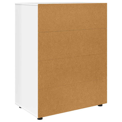 vidaXL Stauraumschränke 2 pcs Hochglanz Weiß 80 x 48 x 105 cm