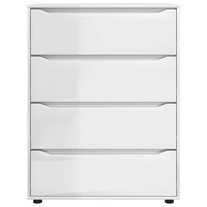 vidaXL Stauraumschränke 2 pcs Hochglanz Weiß 80 x 48 x 105 cm