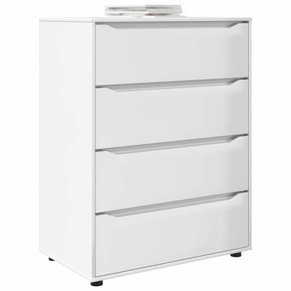 vidaXL Stauraumschränke 2 pcs Hochglanz Weiß 80 x 48 x 105 cm